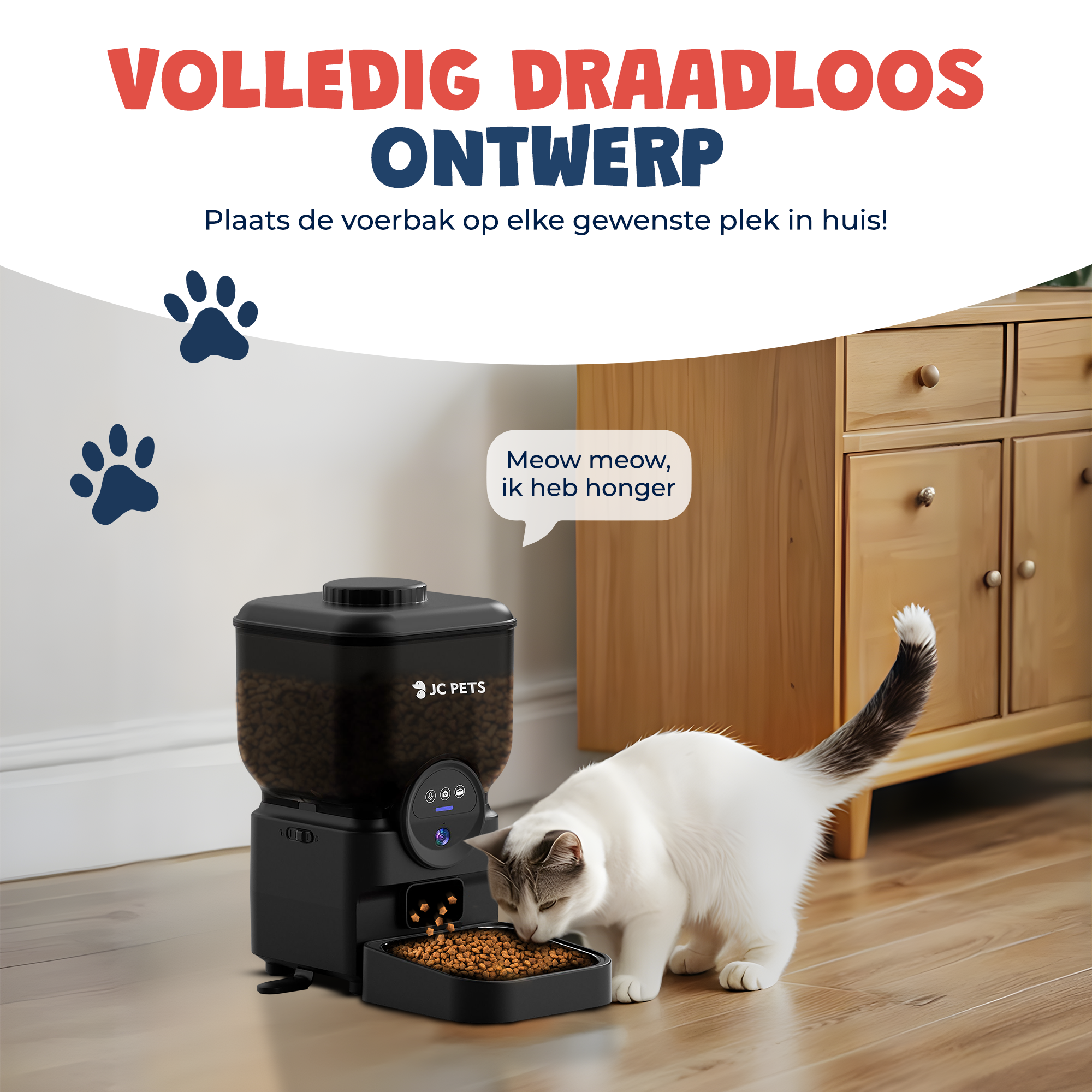 Draadloze Automatische Voerbak