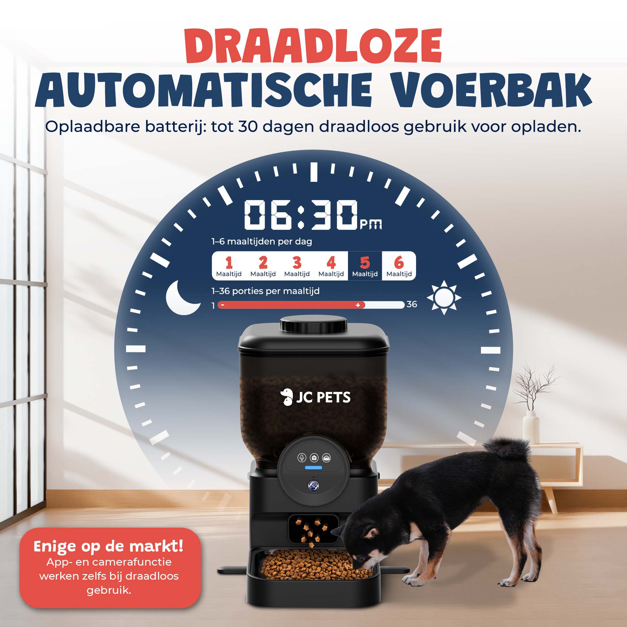 Draadloze Automatische Voerbak