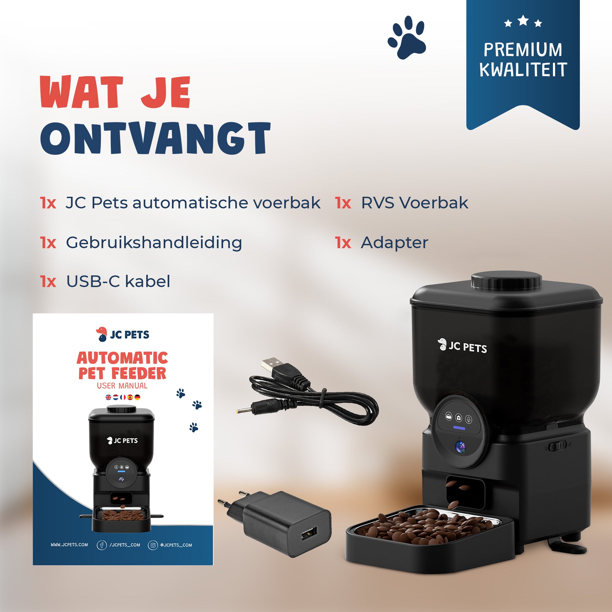 Draadloze Automatische Voerbak