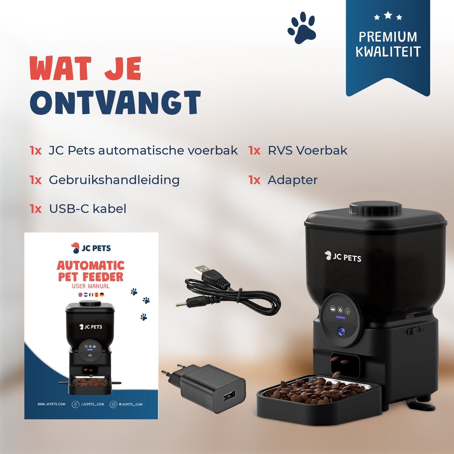 Draadloze Automatische Voerbak
