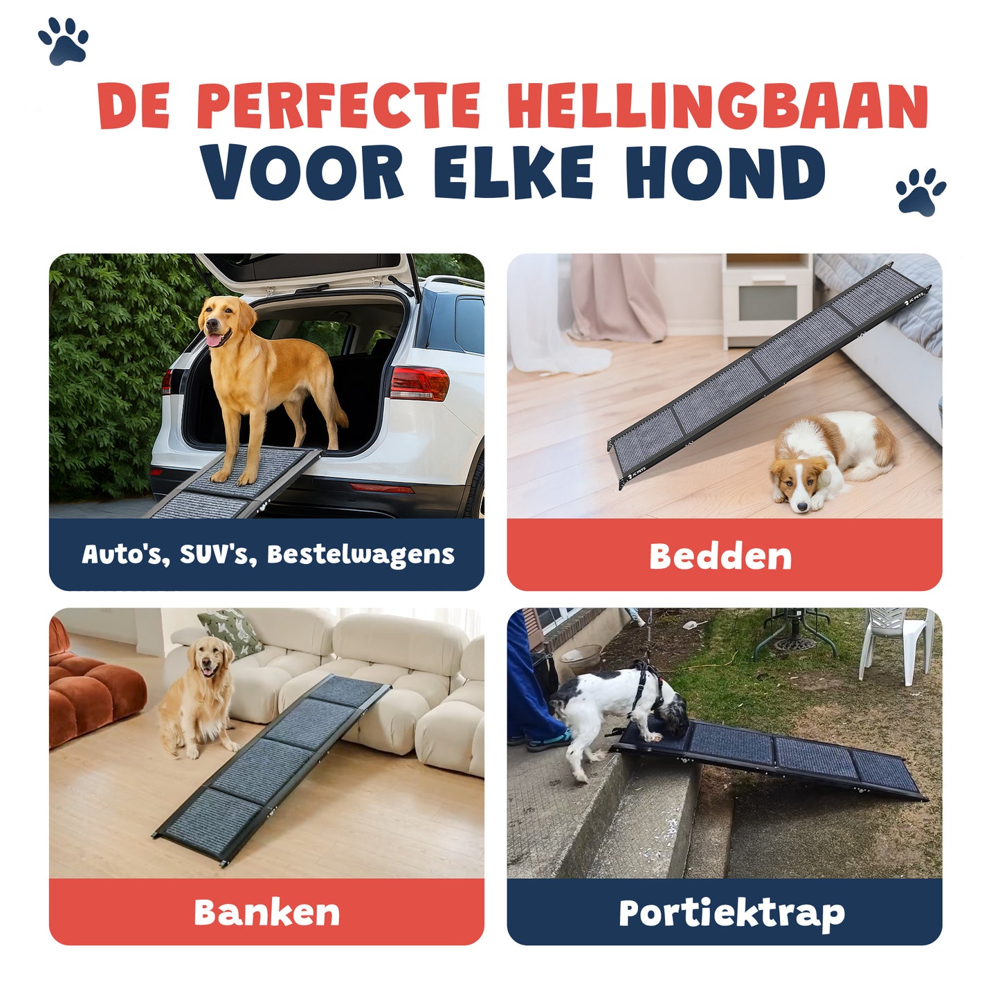 Hondenloopplank voor Auto