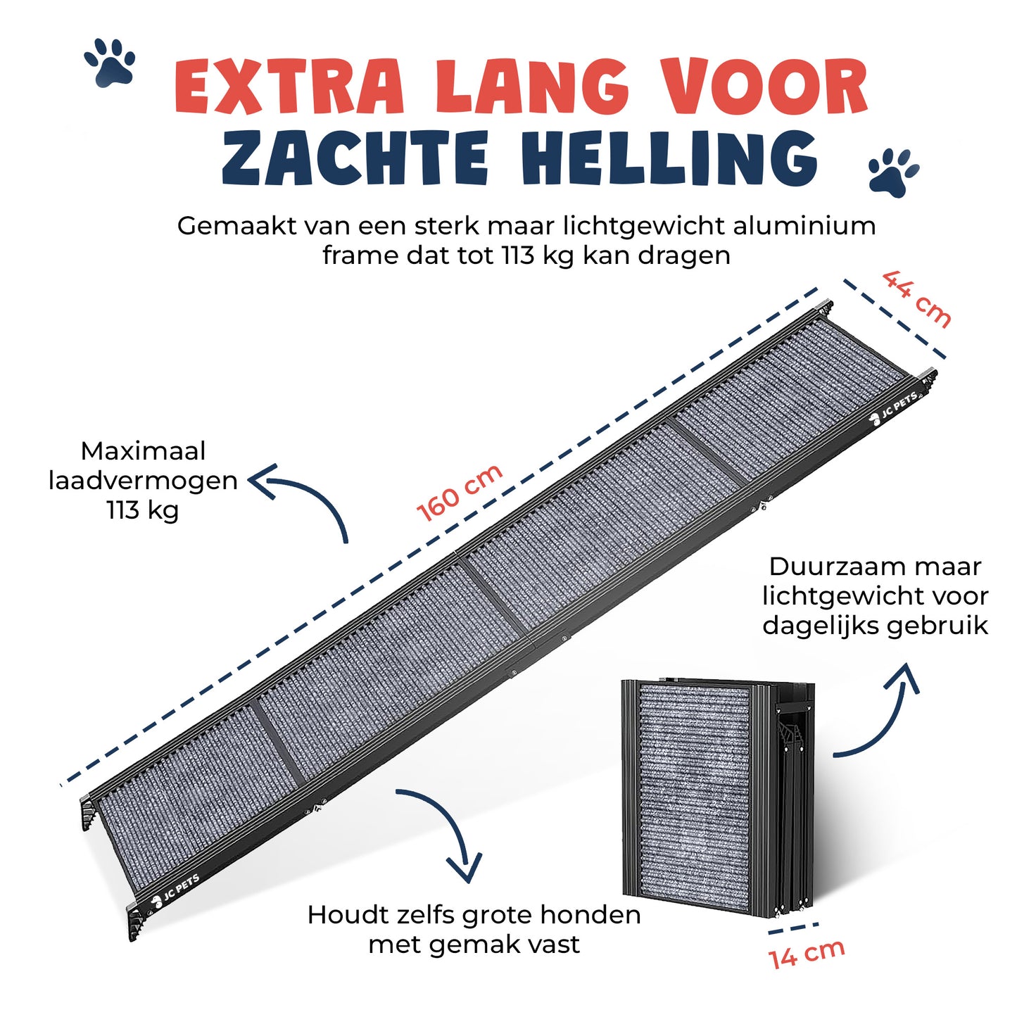 Hondenloopplank voor Auto