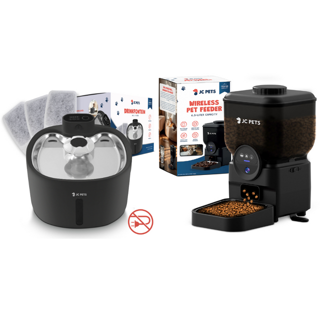 Drinkfontein + Automatische Voerbak