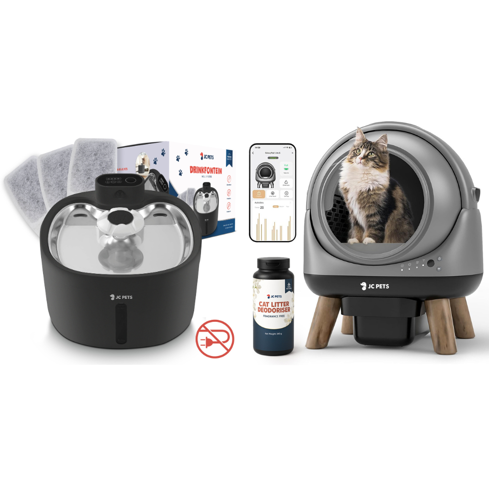 Drinkfontein + Automatische kattenbak