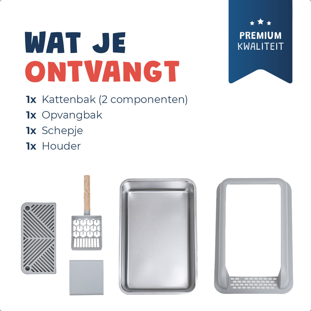 RVS Kattenbak