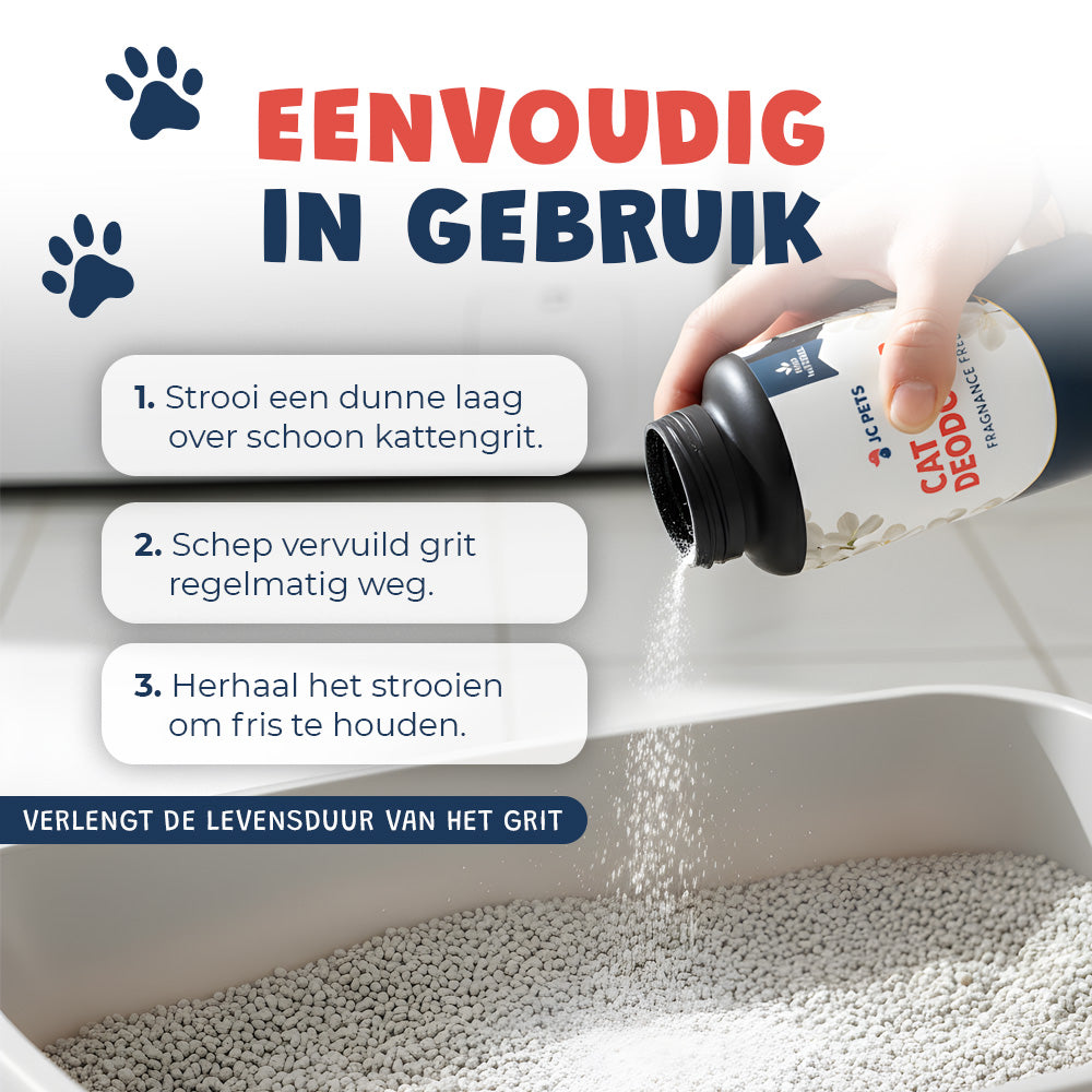 Kattenbak geurverdrijver