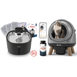 Drinkfontein + Automatische kattenbak